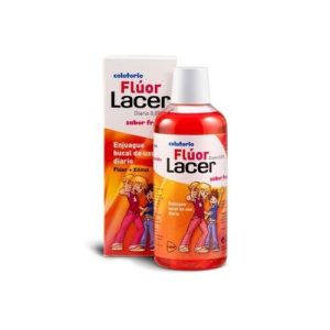 Lacer Flúor Diario 0,05% Sabor Fresa, 500 ml