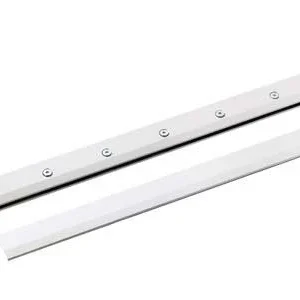 Par De Grapas P/Vidrio Continua Largo 1 Mt C/U Sin Perforacion Para Vidrio Templado O Laminado