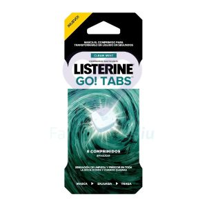Listerine Go Tabs, 8 Comprimidos